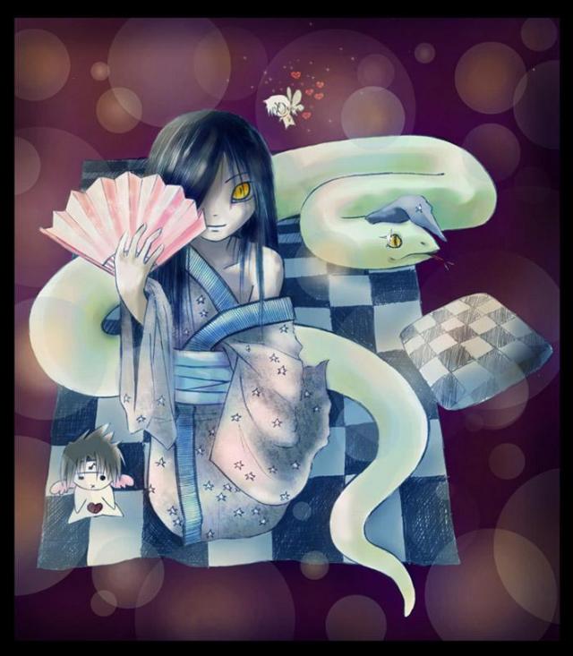 Cute Chibi Orochimaru, White Snake